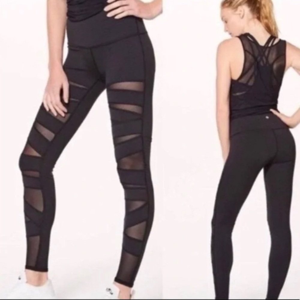 Lululemon High Tech Mesh Bandage leggings